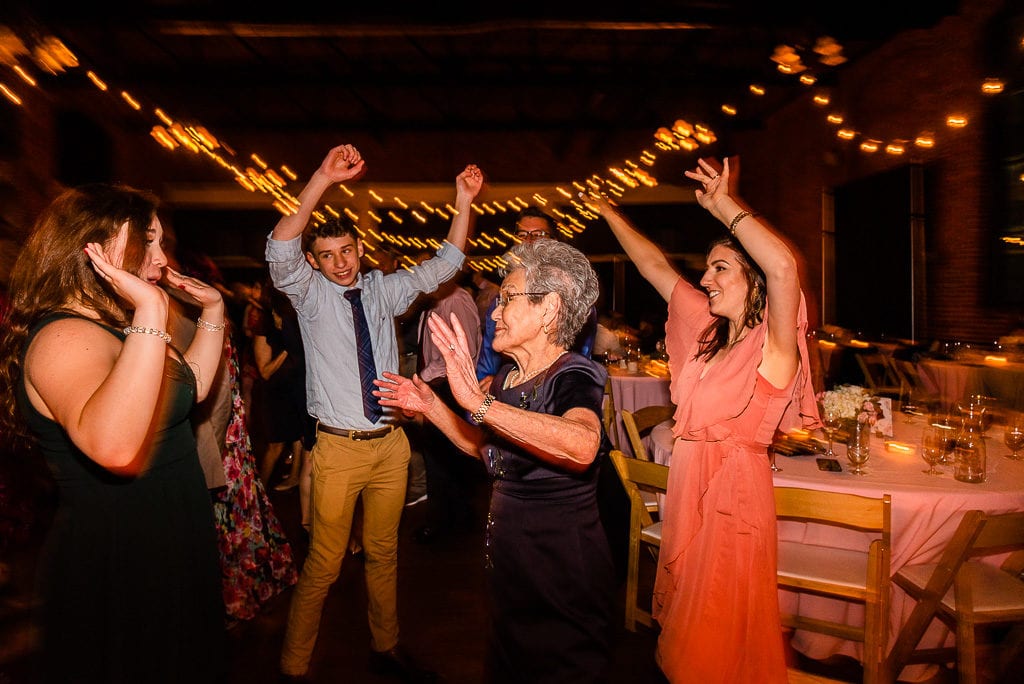 Grandma dancing during wedding