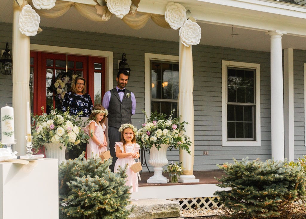 Front porch wedding kittery maine